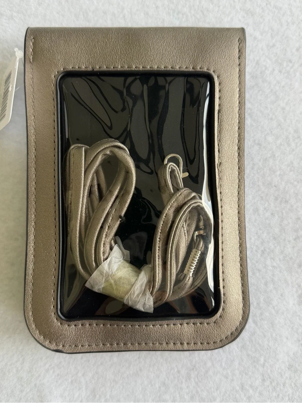 Bijoux Terner Metallic Bronze Crossbody Phone Pouch
